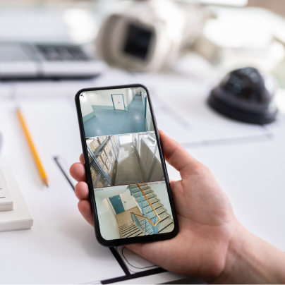 Harrisburg security camera feed on cell phone